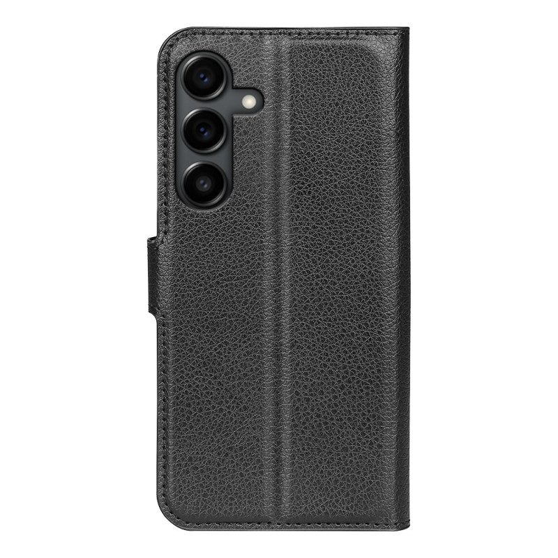 Fodral Samsung Galaxy S25 Fe Litchi-imitationsläder