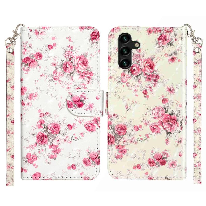 Fodral Samsung Galaxy S25 Fe Rosor Med Snodd