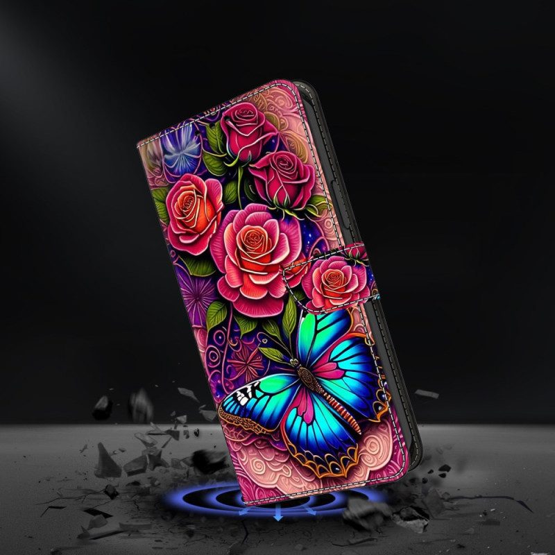 Fodral Samsung Galaxy S25 Plus 5g Blåaktig Fjäril