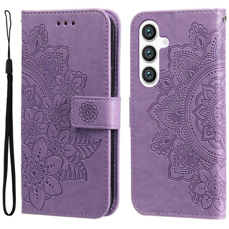 Fodral Samsung Galaxy S25 Plus 5g Blommönster Med Rem
