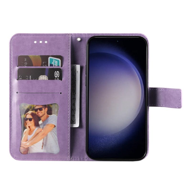 Fodral Samsung Galaxy S25 Plus 5g Blommönster Med Rem