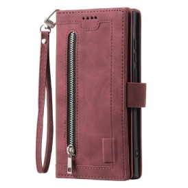 Fodral Samsung Galaxy S25 Ultra 5g Dragkedja-plånbok