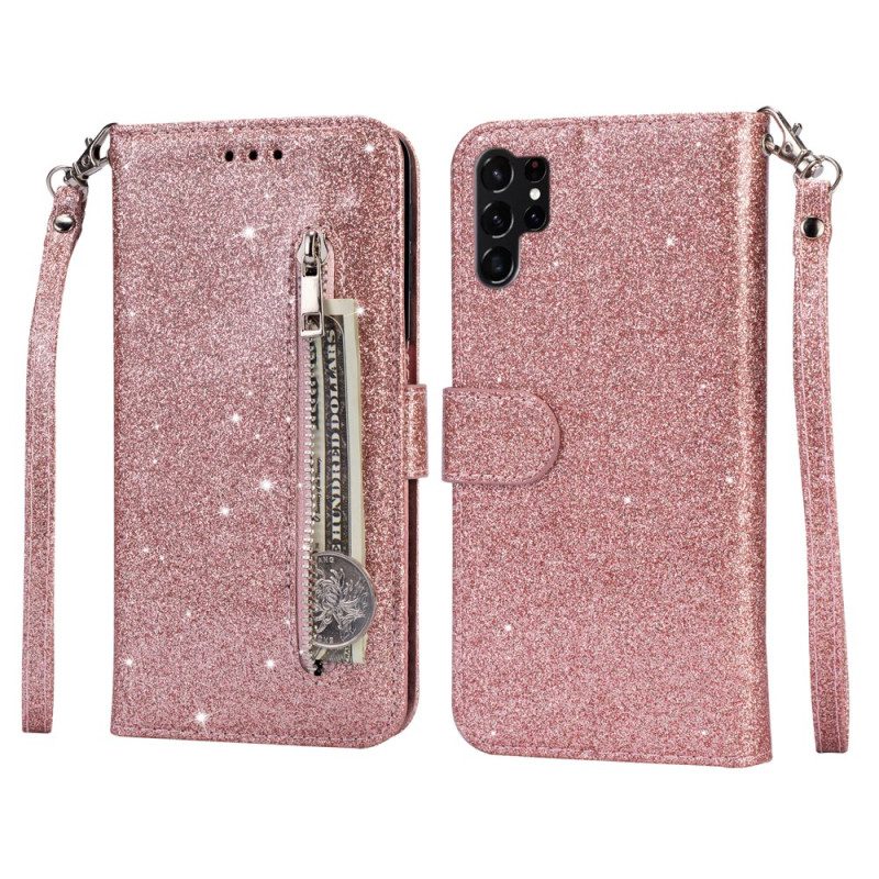 Fodral Samsung Galaxy S25 Ultra 5g Glitterfodral Med Rem
