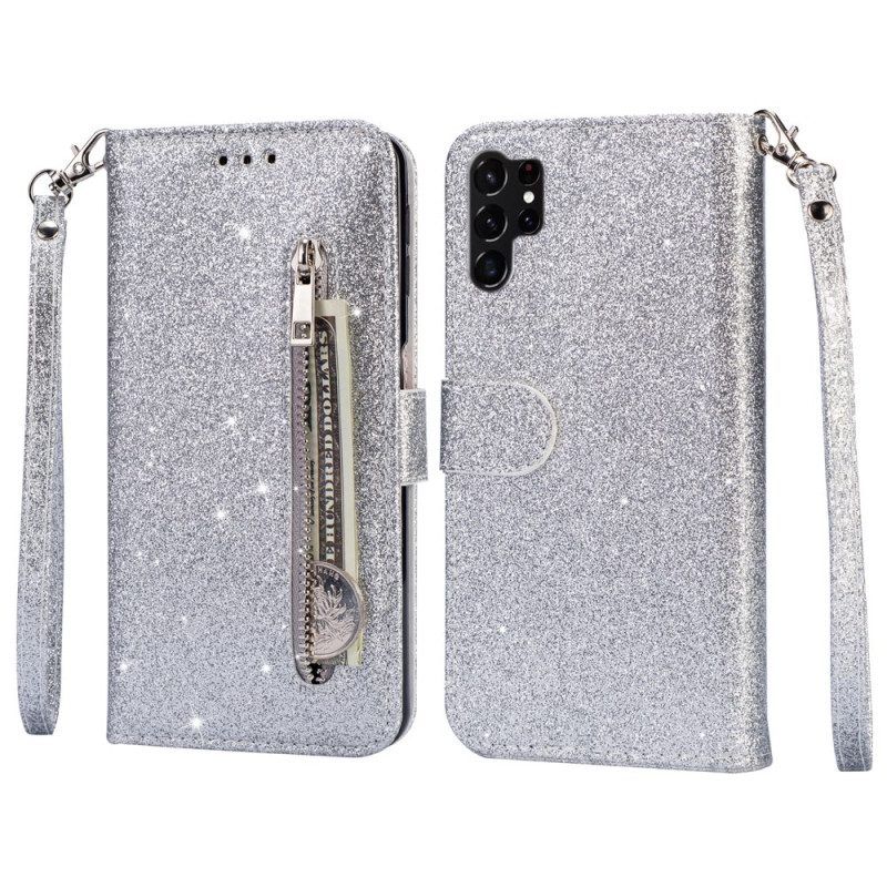 Fodral Samsung Galaxy S25 Ultra 5g Glitterfodral Med Rem