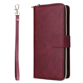 Fodral Samsung Galaxy S25 Ultra 5g Plånbok Med Dragkedja Och Rem