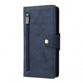 Fodral Samsung Galaxy S25 Ultra 5g Plånbok Med Mocka-effekt Och Rem