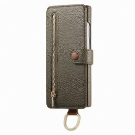 Fodral Samsung Galaxy S25 Ultra 5g Rfid-skyddad Plånbok Med Påse Och Ringhållare