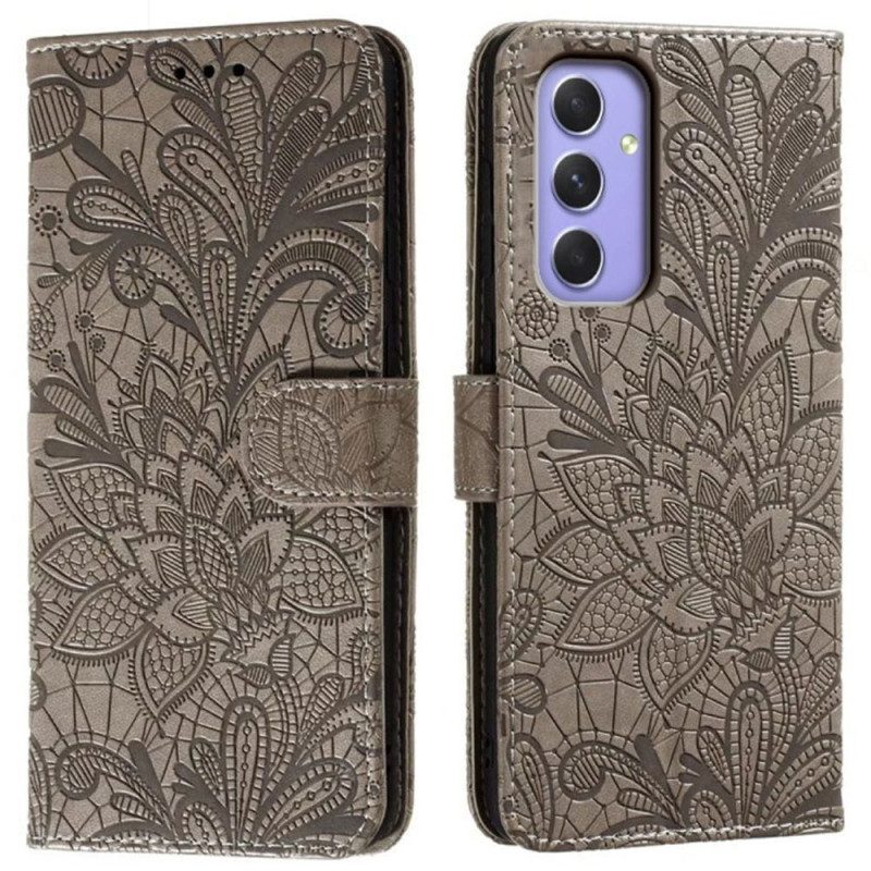 Fodral Samsung Galaxy S26 Blommigt Spetsmönster
