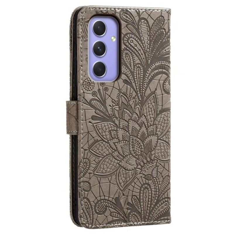 Fodral Samsung Galaxy S26 Blommigt Spetsmönster