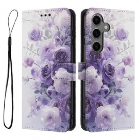 Fodral Samsung Galaxy S26 Lila Rosor