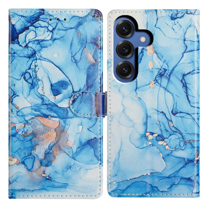Fodral Samsung Galaxy S26 Plus Blå Marmormönster