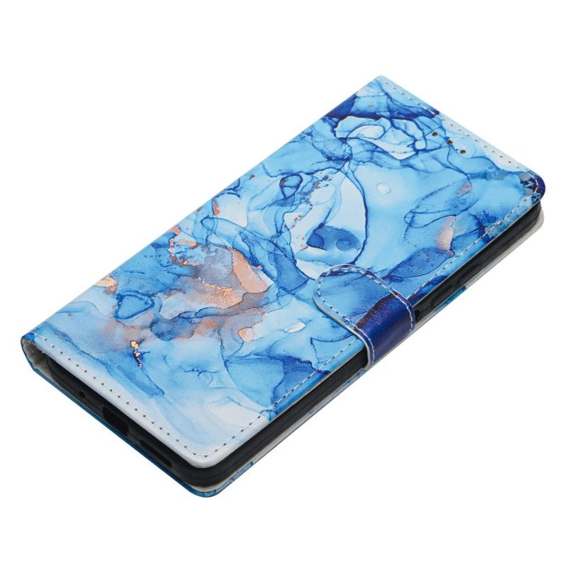 Fodral Samsung Galaxy S26 Plus Blå Marmormönster