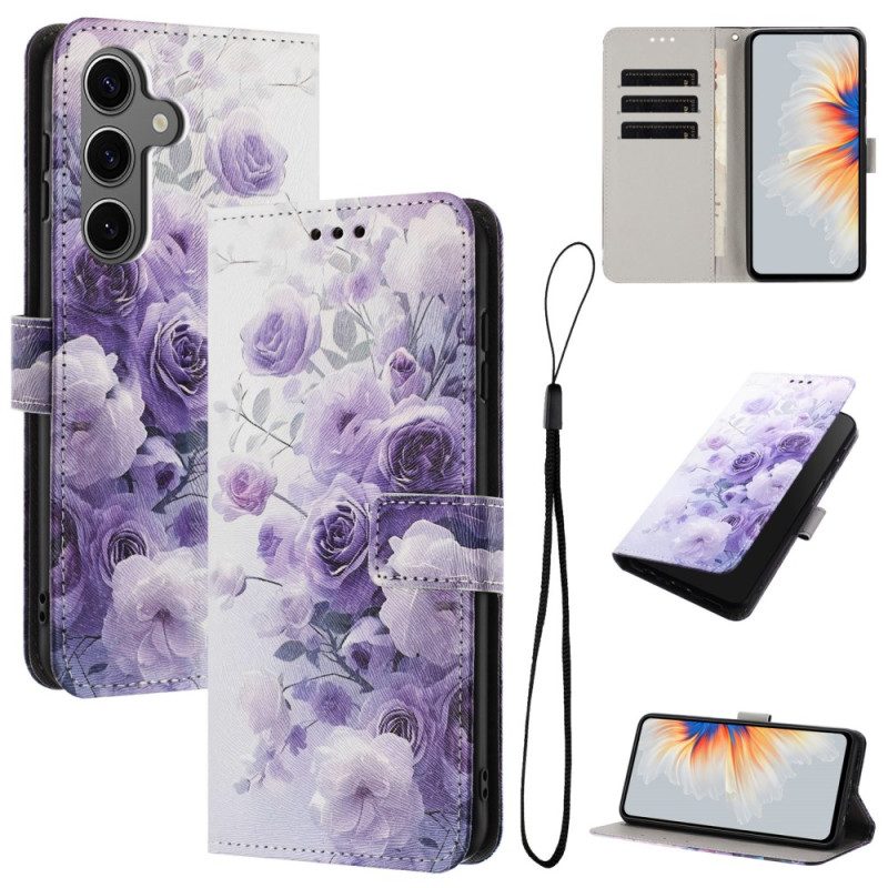 Fodral Samsung Galaxy S26 Plus Lila Rosor