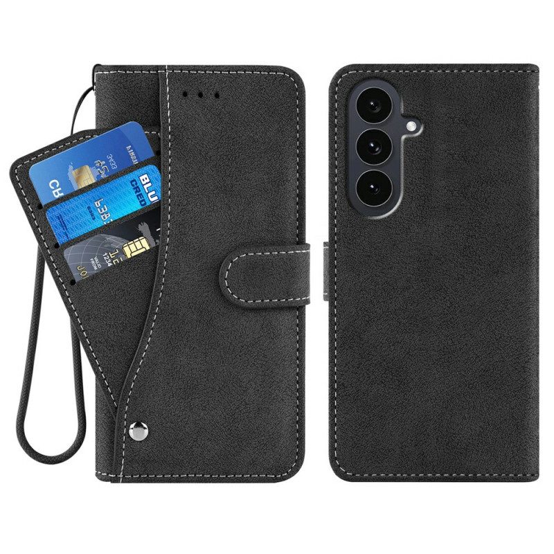 Fodral Samsung Galaxy S26 Retro Plånbok Med Roterande Korthållare