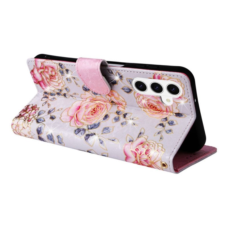 Fodral Samsung Galaxy S26 Rfid-blockerande Blommönster