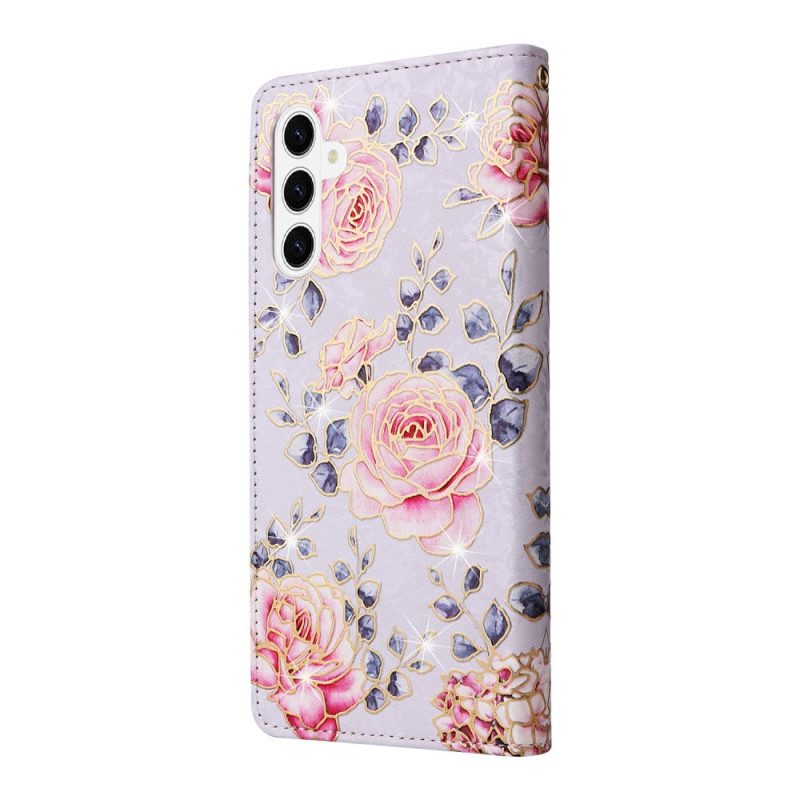Fodral Samsung Galaxy S26 Rfid-blockerande Blommönster
