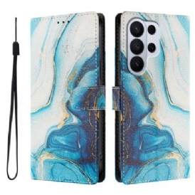 Fodral Samsung Galaxy S26 Ultra Blå Marmoreffekt