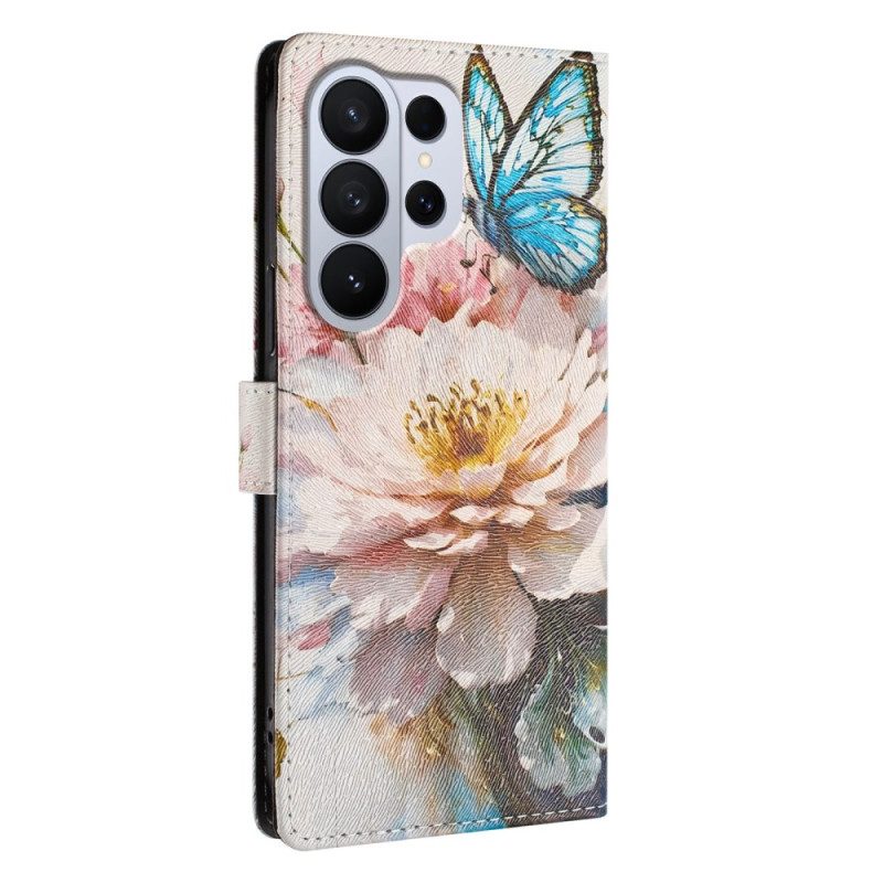 Fodral Samsung Galaxy S26 Ultra Pion Och Fjäril