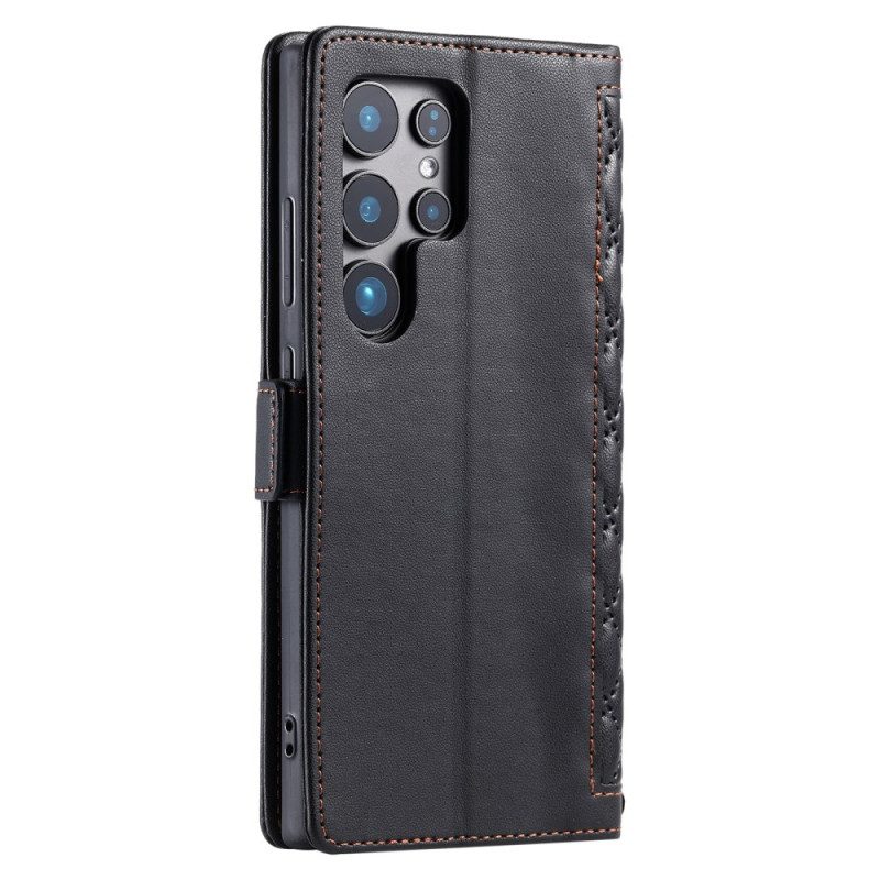 Fodral Samsung Galaxy S26 Ultra Quiltad Med Rem