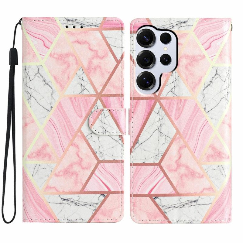 Fodral Samsung Galaxy S26 Ultra Rosa Marmor