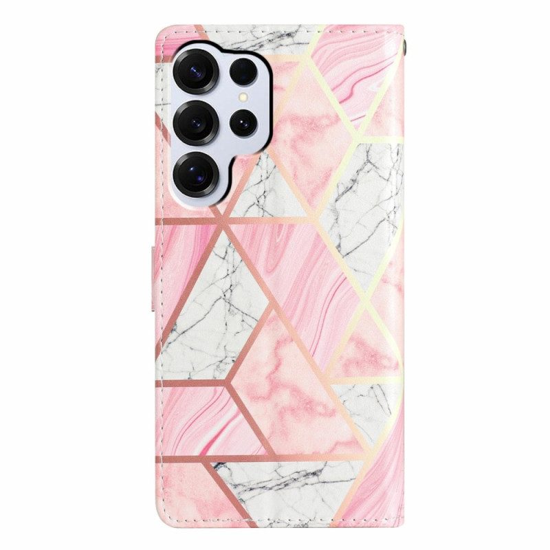 Fodral Samsung Galaxy S26 Ultra Rosa Marmor