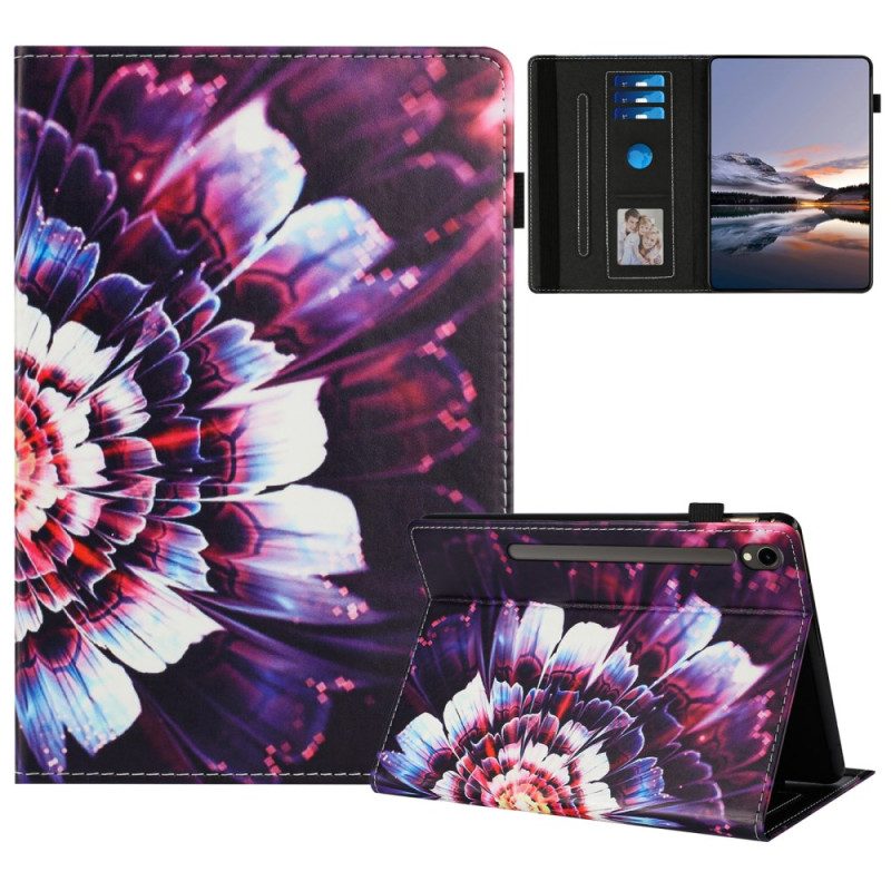 Fodral Samsung Galaxy Tab S10 Fe Blommönster