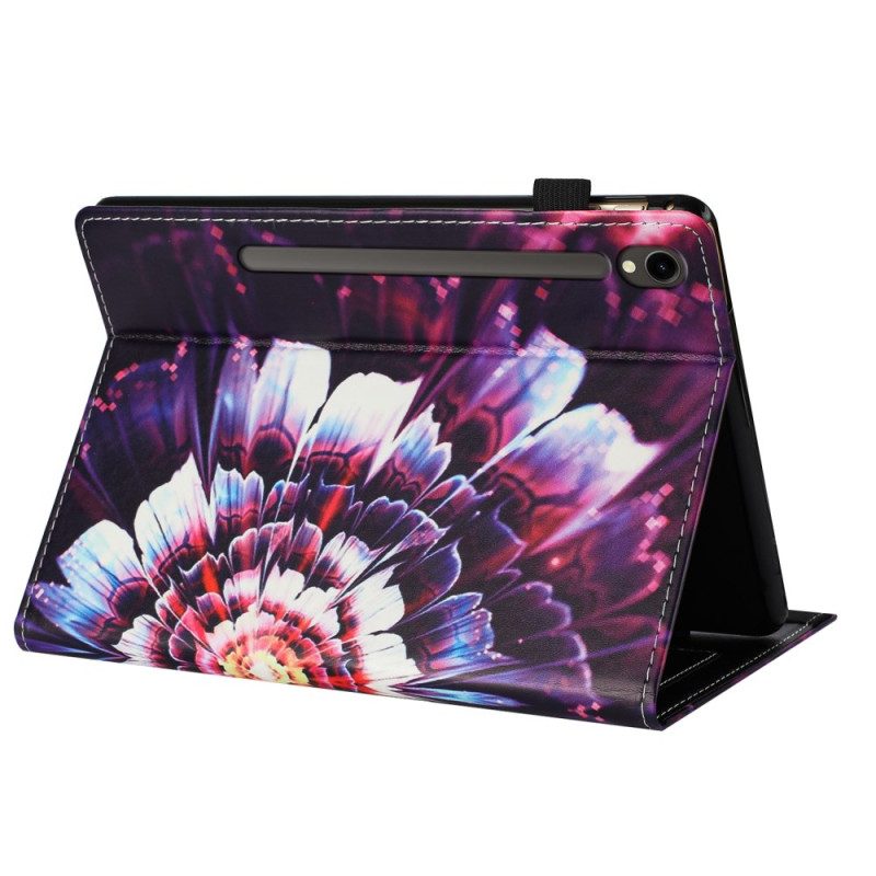Fodral Samsung Galaxy Tab S10 Fe Blommönster