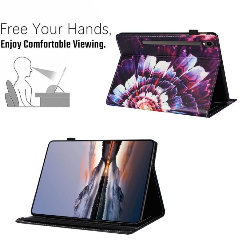 Fodral Samsung Galaxy Tab S10 Fe Blommönster