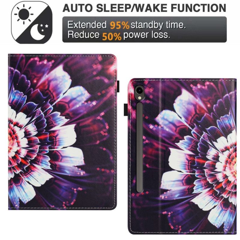 Fodral Samsung Galaxy Tab S10 Fe Blommönster
