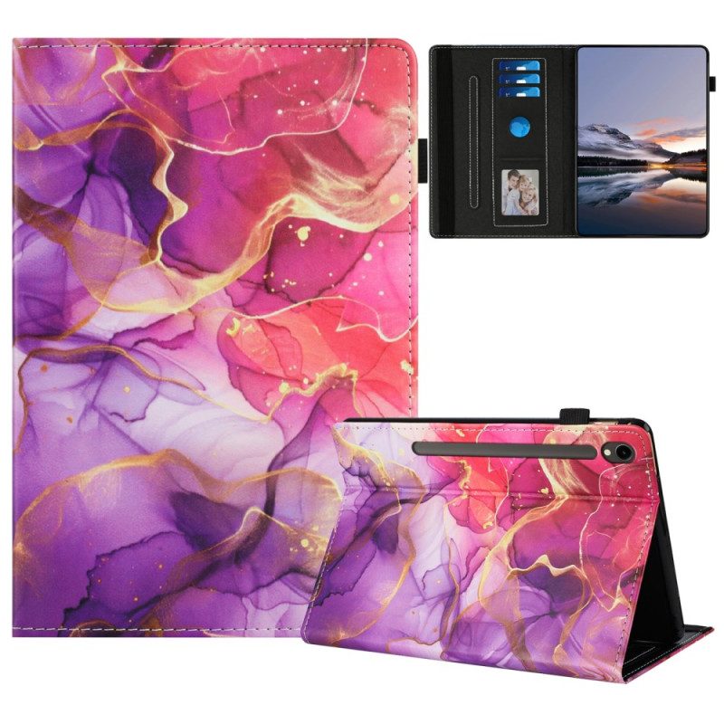 Fodral Samsung Galaxy Tab S10 Fe Marmorand