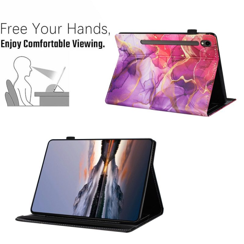 Fodral Samsung Galaxy Tab S10 Fe Marmorand