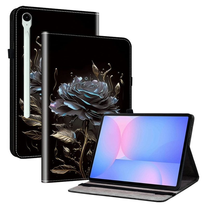 Fodral Samsung Galaxy Tab S10 Fe Plus Elegant Svart Rosskydd