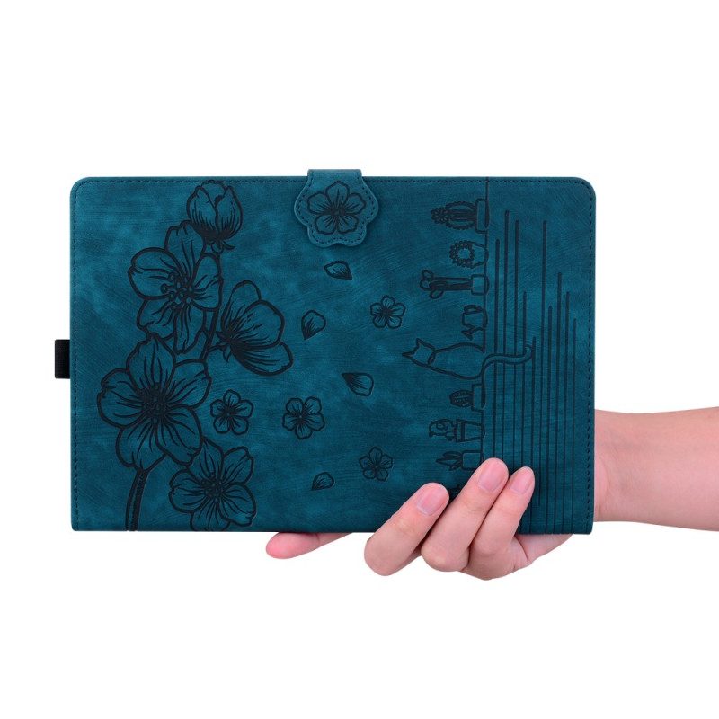 Fodral Samsung Galaxy Tab S10 Fe Plus Kattmotiv