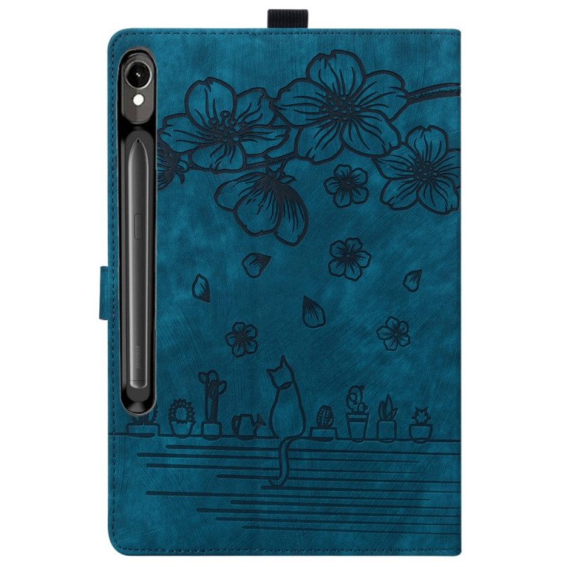 Fodral Samsung Galaxy Tab S10 Fe Plus Kattmotiv