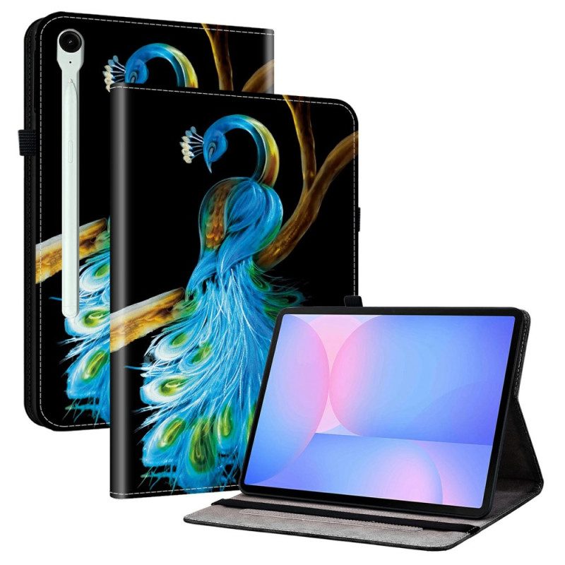 Fodral Samsung Galaxy Tab S10 Fe Plus Påfågel