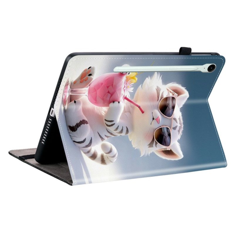 Fodral Samsung Galaxy Tab S10 Fe Plus Tecknad Tiger