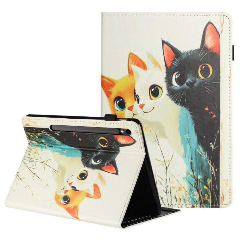 Fodral Samsung Galaxy Tab S10 Fe Tre Katter