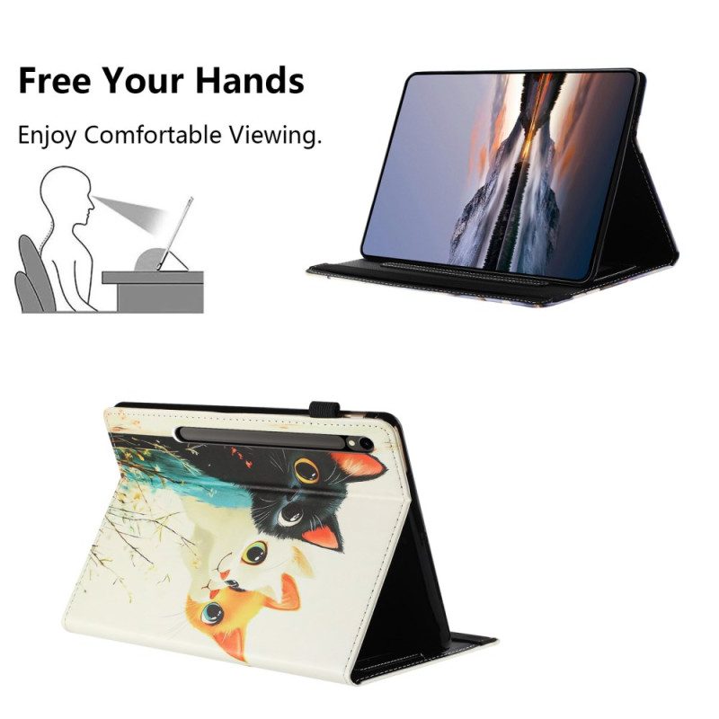 Fodral Samsung Galaxy Tab S10 Fe Tre Katter