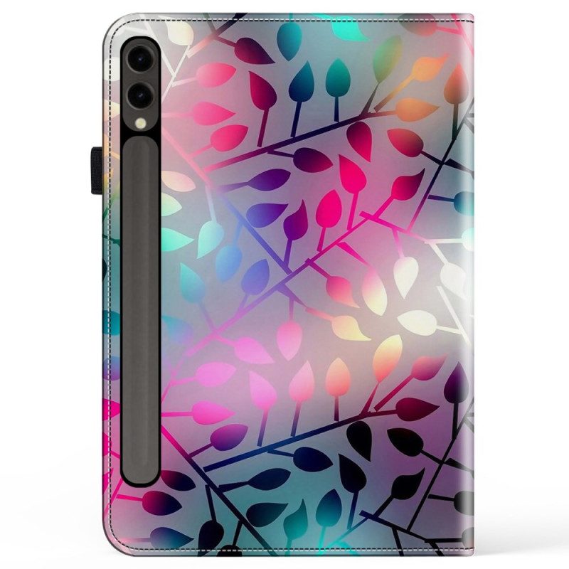 Fodral Samsung Galaxy Tab S10 Plus Färgglada Löv