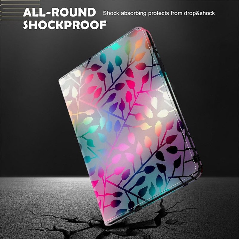 Fodral Samsung Galaxy Tab S10 Plus Färgglada Löv