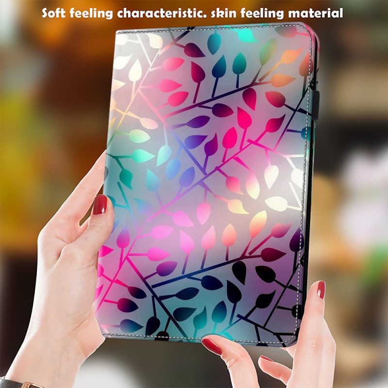 Fodral Samsung Galaxy Tab S10 Plus Färgglada Löv