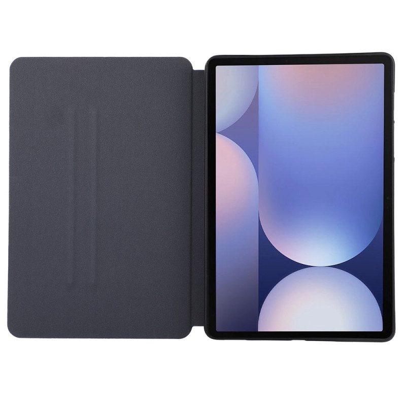 Fodral Samsung Galaxy Tab S10 Plus Pekpennahållare Med Mockaeffekt