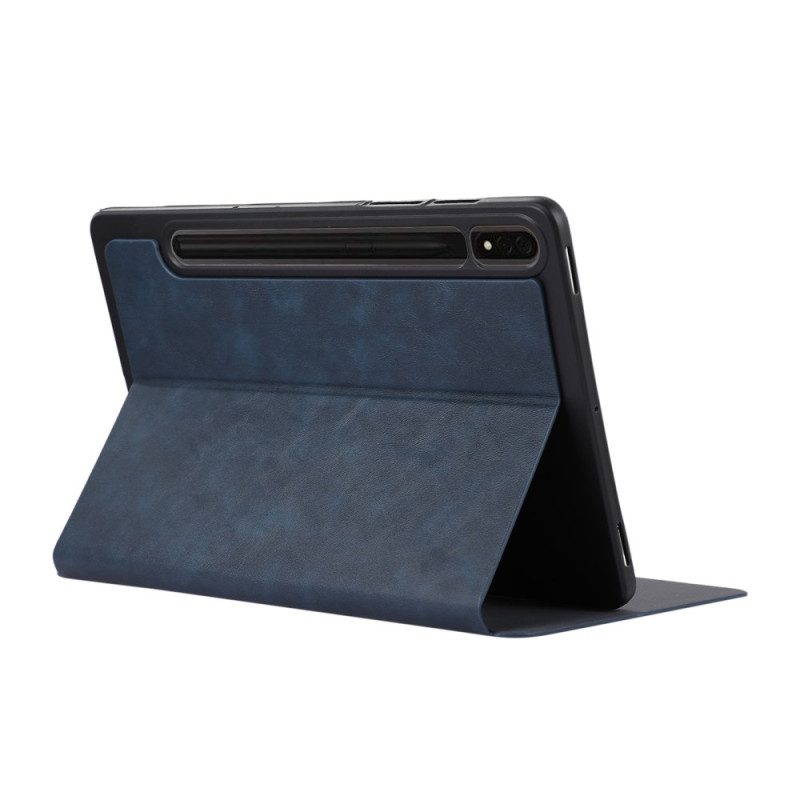Fodral Samsung Galaxy Tab S10 Plus Pekpennahållare Med Mockaeffekt