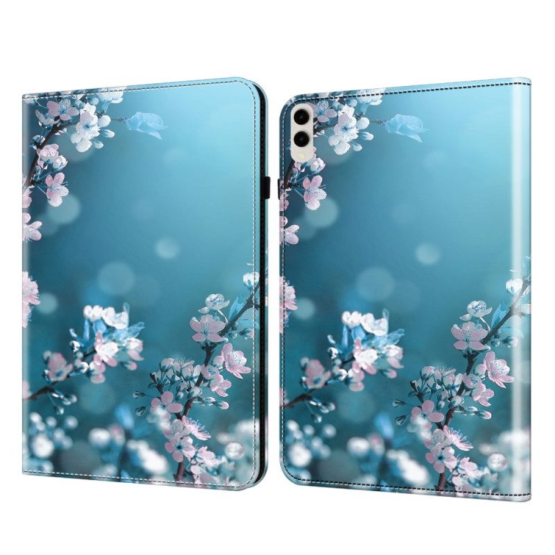 Fodral Samsung Galaxy Tab S10 Plus Plommonblommor
