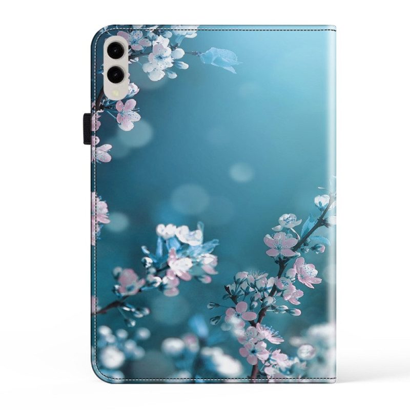 Fodral Samsung Galaxy Tab S10 Plus Plommonblommor