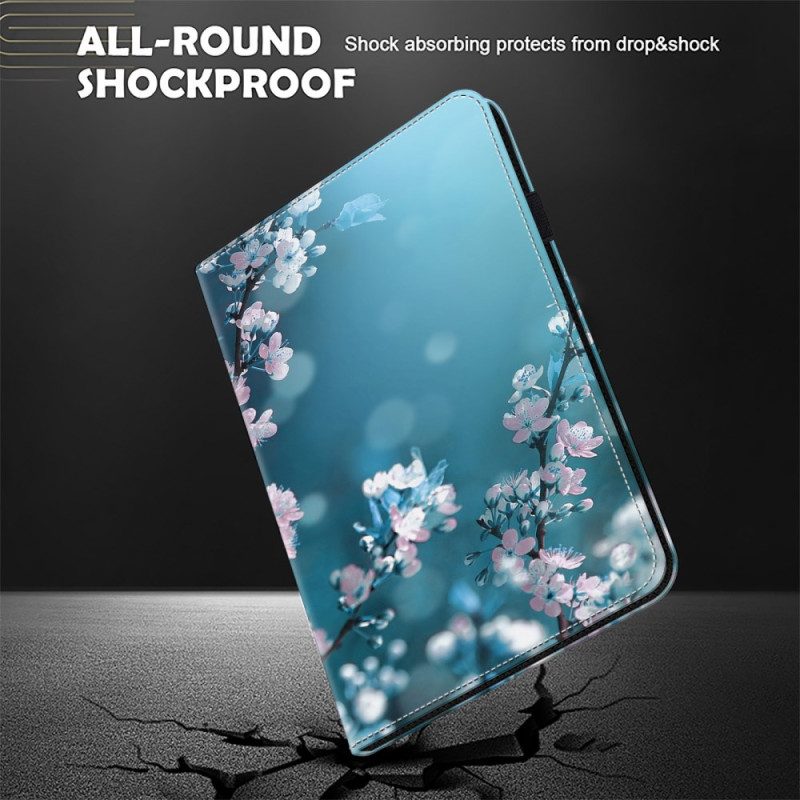 Fodral Samsung Galaxy Tab S10 Plus Plommonblommor