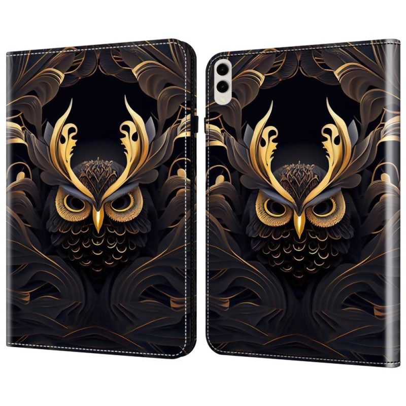 Fodral Samsung Galaxy Tab S10 Ultra Gyllene Uggla