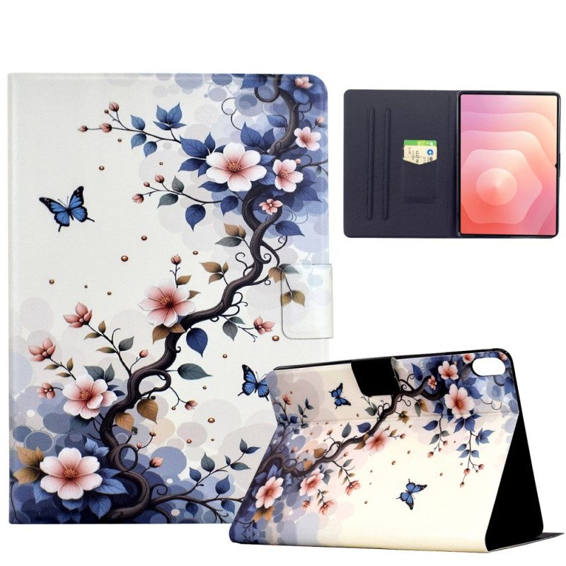 Fodral Samsung Galaxy Tab S11 Blommor Och Fjärilar