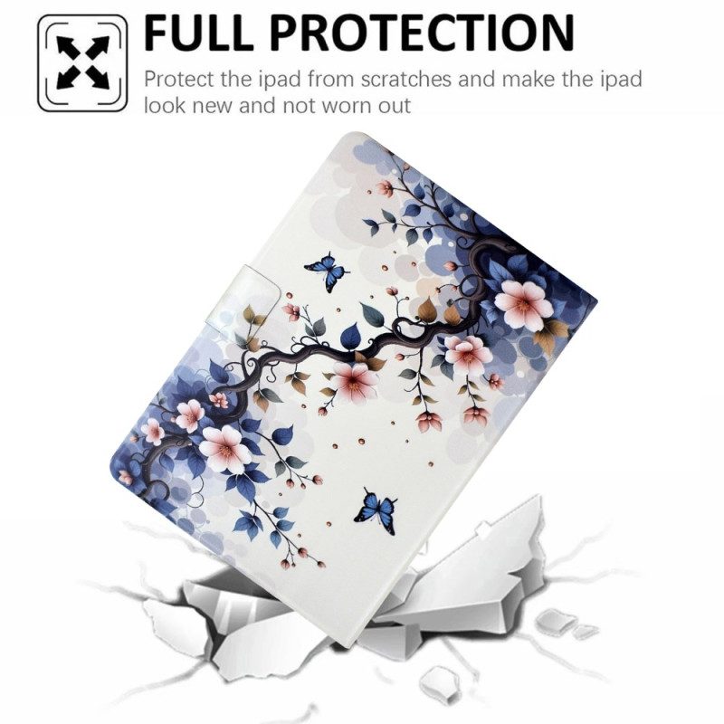 Fodral Samsung Galaxy Tab S11 Blommor Och Fjärilar