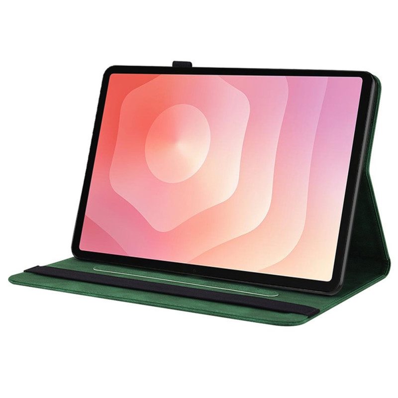 Fodral Samsung Galaxy Tab S11 Fjäril Med Mockaeffekt